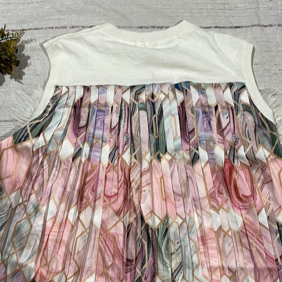 NWT Ted Baker London Clariey Sea of Clouds Back-Pleat Top Size Ted 4/ US 10 - Picture 12 of 15